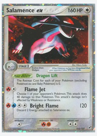 Salamence ex — catalogusbeeld