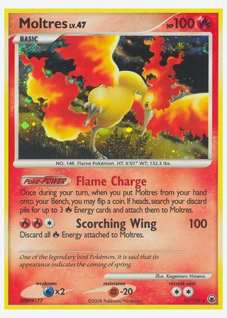 Moltres — catalogusbeeld