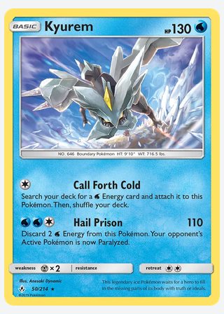 Kyurem — catalogusbeeld