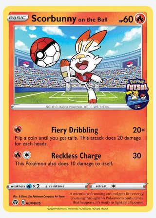 Scorbunny on the Ball — catalogusbeeld