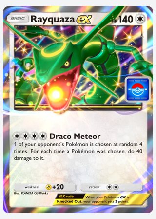 Rayquaza ex — catalogusbeeld