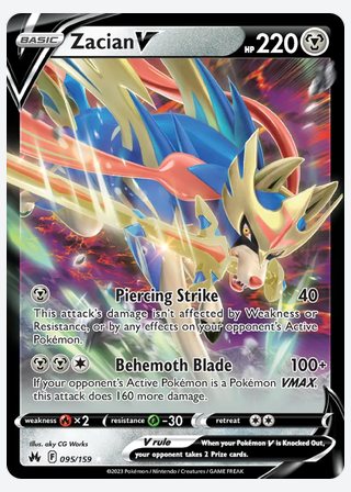 Zacian V — catalogusbeeld