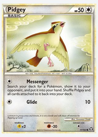 Pidgey — catalogusbeeld