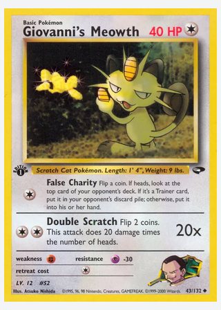 Giovanni's Meowth — catalogusbeeld