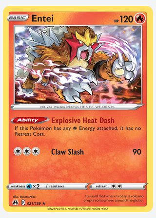 Entei — catalogusbeeld