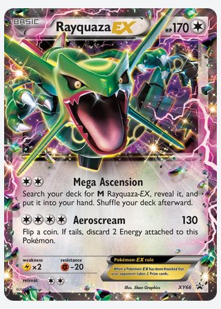 Rayquaza EX — catalogusbeeld