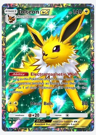 Jolteon ex — catalogusbeeld