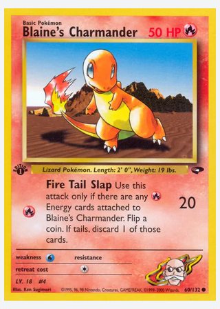 Blaine's Charmander — catalogusbeeld