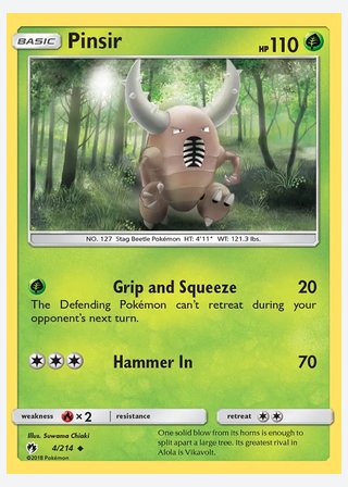 Pinsir — catalogusbeeld