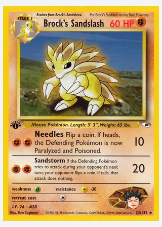 Brock's Sandslash — catalogusbeeld
