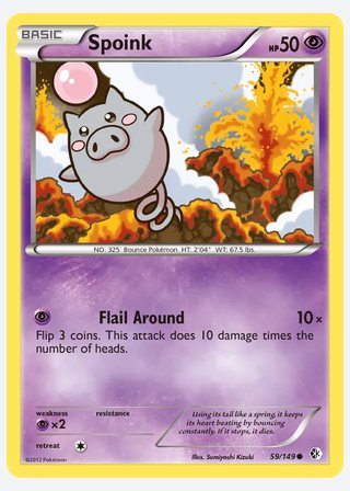 Spoink — catalogusbeeld