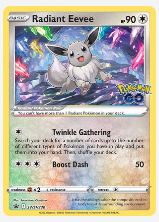 Radiant Eevee — catalogusbeeld