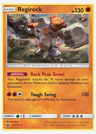 Regirock — catalogusbeeld
