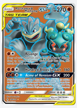 Marshadow & Machamp GX — catalogusbeeld