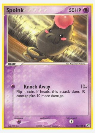 Spoink — catalogusbeeld