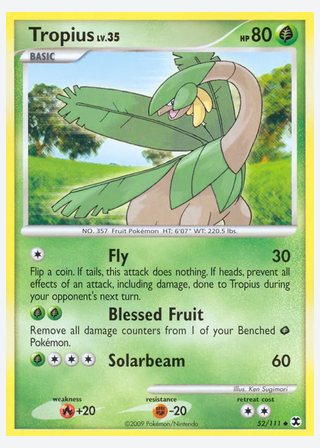 Tropius — catalogusbeeld