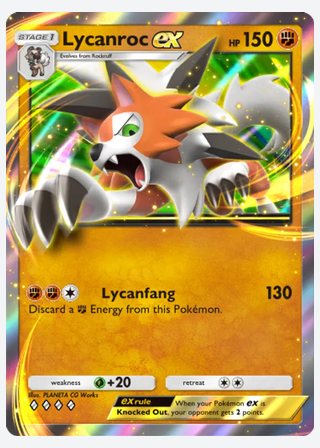 Lycanroc ex — catalogusbeeld