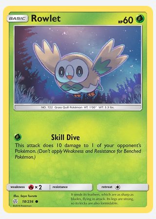 Rowlet — catalogusbeeld
