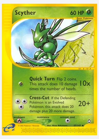 Scyther — catalogusbeeld