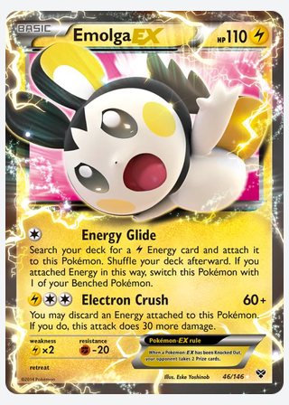 Emolga EX — catalogusbeeld