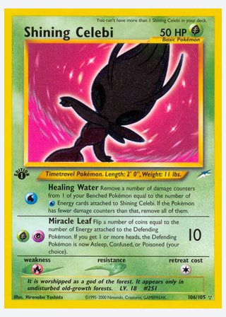 Shining Celebi — catalogusbeeld