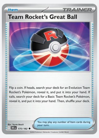 Team Rocket's Great Ball — catalogusbeeld