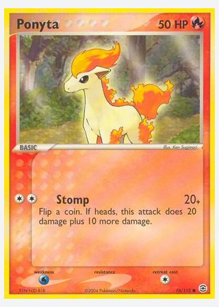 Ponyta — catalogusbeeld