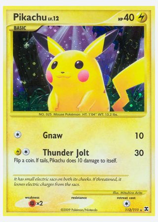 Pikachu — catalogusbeeld