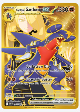 Cynthia's Garchomp ex — catalogusbeeld