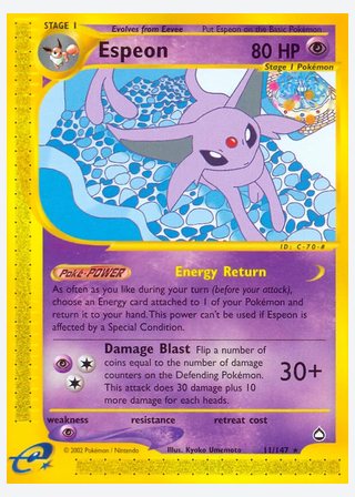 Espeon — catalogusbeeld