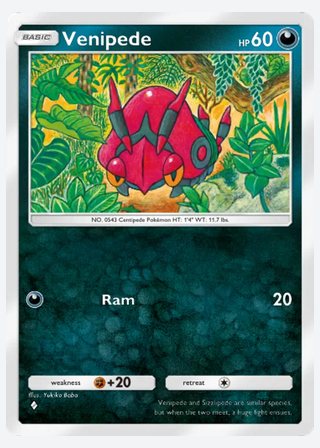 Venipede — catalogusbeeld