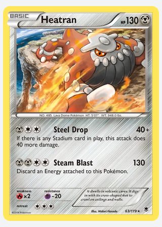 Heatran — catalogusbeeld