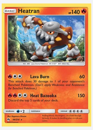 Heatran — catalogusbeeld