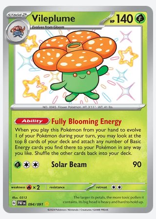 Vileplume — catalogusbeeld