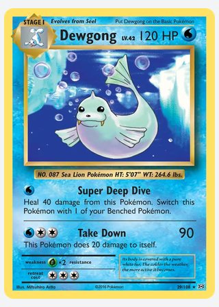 Dewgong — catalogusbeeld