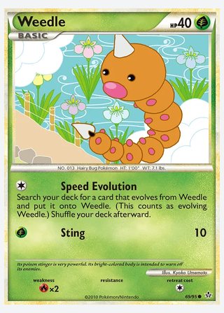 Weedle — catalogusbeeld