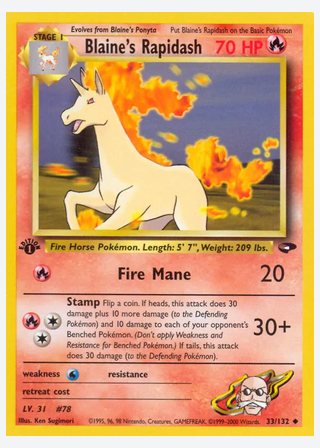 Blaine's Rapidash — catalogusbeeld