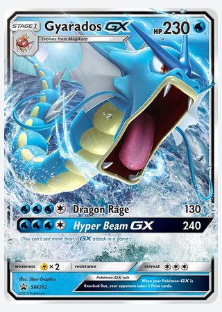 Gyarados GX — catalogusbeeld