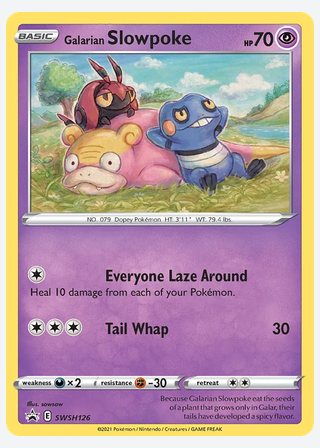Galarian Slowpoke — catalogusbeeld