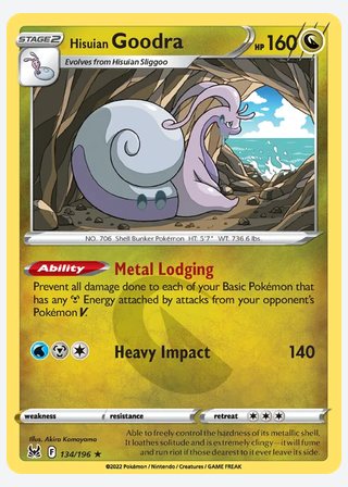 Hisuian Goodra — catalogusbeeld