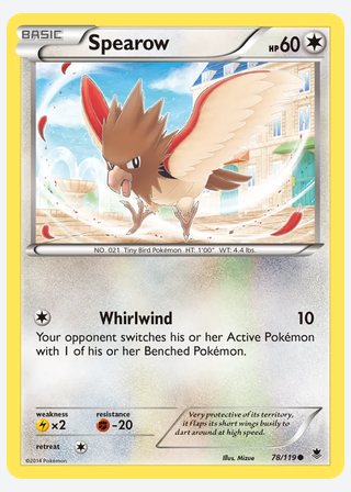 Spearow — catalogusbeeld