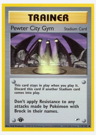 Pewter City Gym — catalogusbeeld