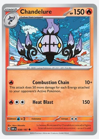 Chandelure — catalogusbeeld