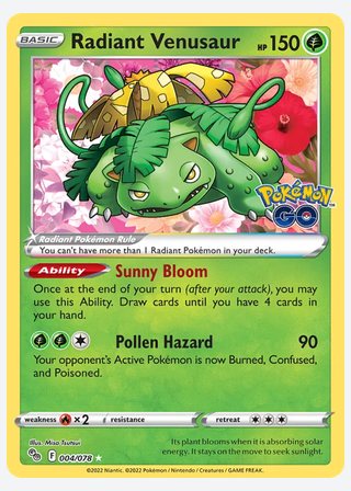 Radiant Venusaur — catalogusbeeld