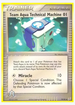Team Aqua Technical Machine 01 — catalogusbeeld