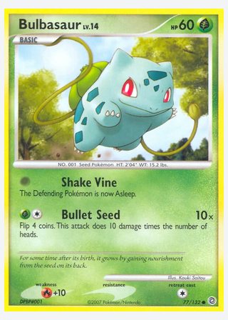 Bulbasaur — catalogusbeeld