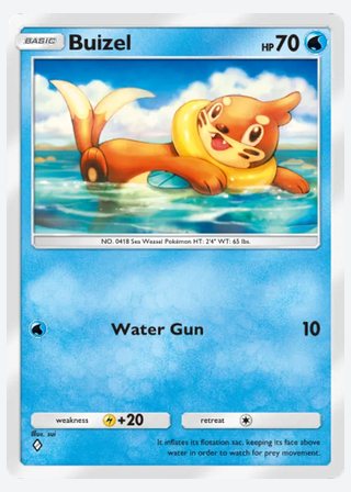 Buizel — catalogusbeeld