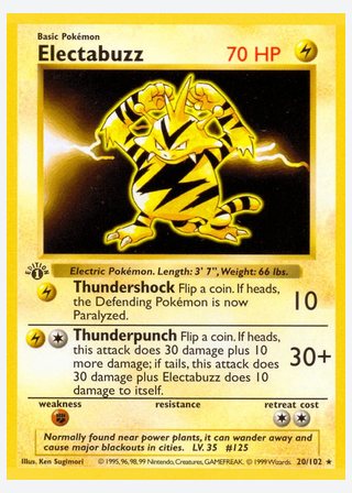 Electabuzz — catalogusbeeld