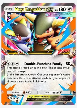 Mega Kangaskhan ex — catalogusbeeld
