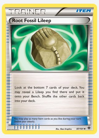 Root Fossil Lileep — catalogusbeeld